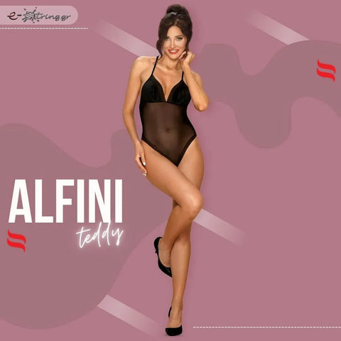 Obsessive - Γυναικείο κορμάκι - Obsessive Alifini teddy Μαύρο OB0473 - E-string.gr