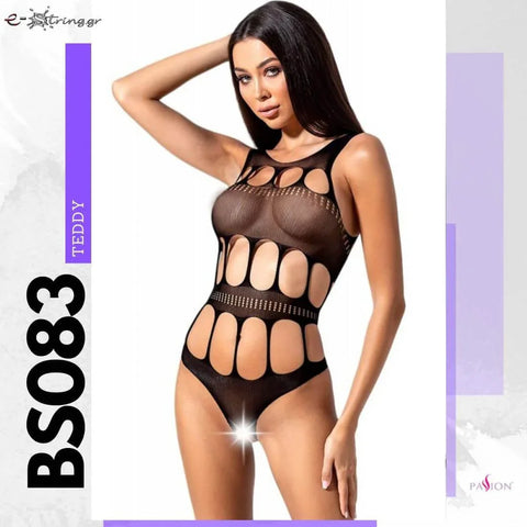 Passion - Γυναικείο Κορμάκι - Passion Μαύρο BS083-Black - E-string.gr
