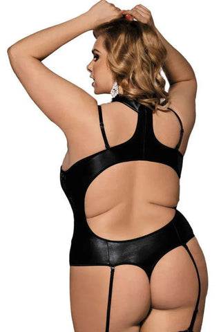 Subblime - Plus Size Κορσές - Subblime Fetish Style Corset Μαύρος S-220629 - E-string.gr