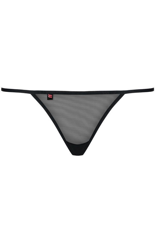 Obsessive - Γυναικείο εσώρουχο - OBSESSIVE LUIZA THONG BLACK OB6912 - E-string.gr