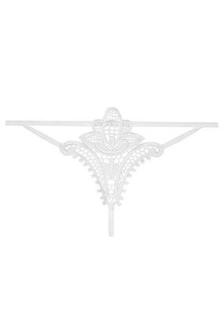 Obsessive - Γυναικείο εσώρουχο - Obsessive Luiza Thong Λευκό OB5392 - E-string.gr