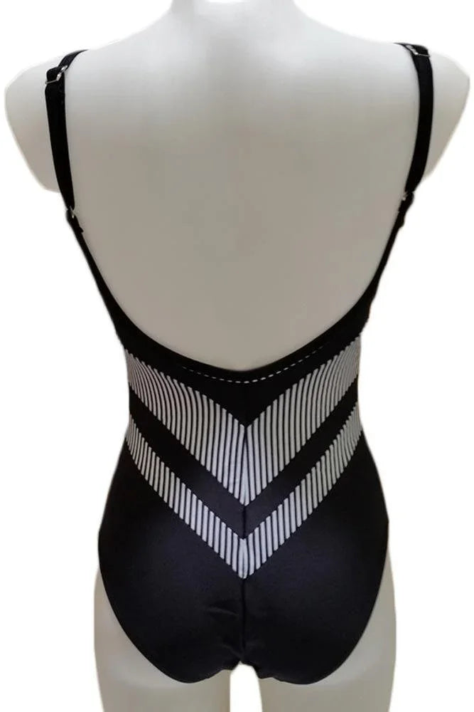 Ewlon - Γυναικείο Μαγιό - Ολόσωμο Ewlon K-8133-Black - E-string.gr