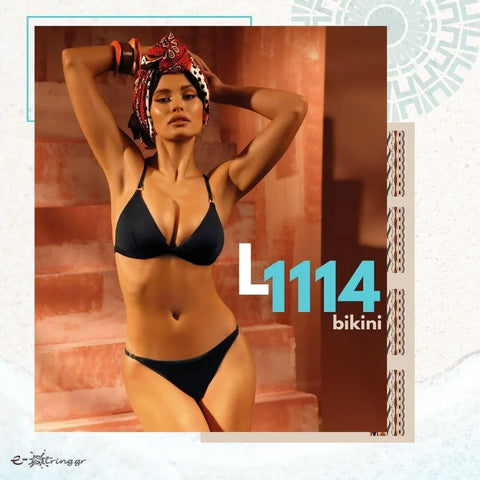 Lorin - Γυναικείο Μαγιό - Μπικίνι Lorin Μαύρο L-1114 - E-string.gr