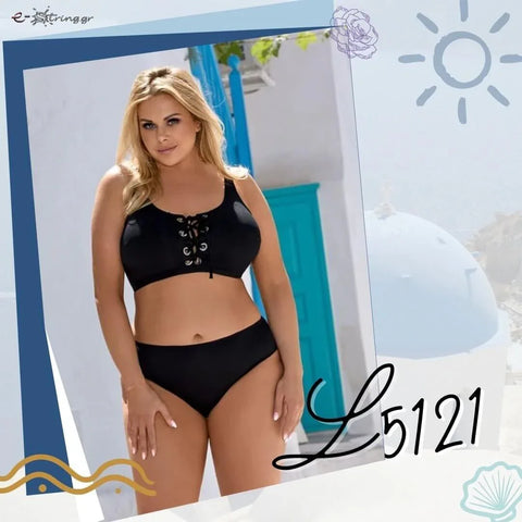 Lorin - Γυναικείο Μαγιό - Μπικίνι Lorin Μαύρο L-5121 - E-string.gr