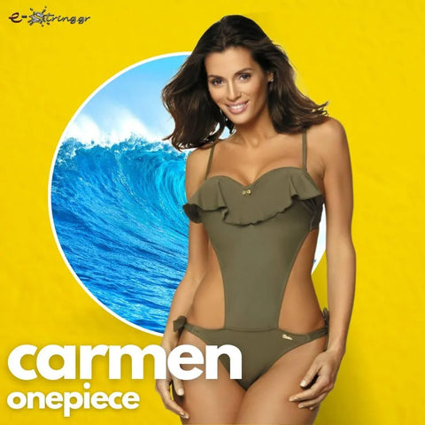 Marko - Γυναικείο Μαγιό - Ολόσωμο Carmen Χακί M-468-Kaki - E-string.gr