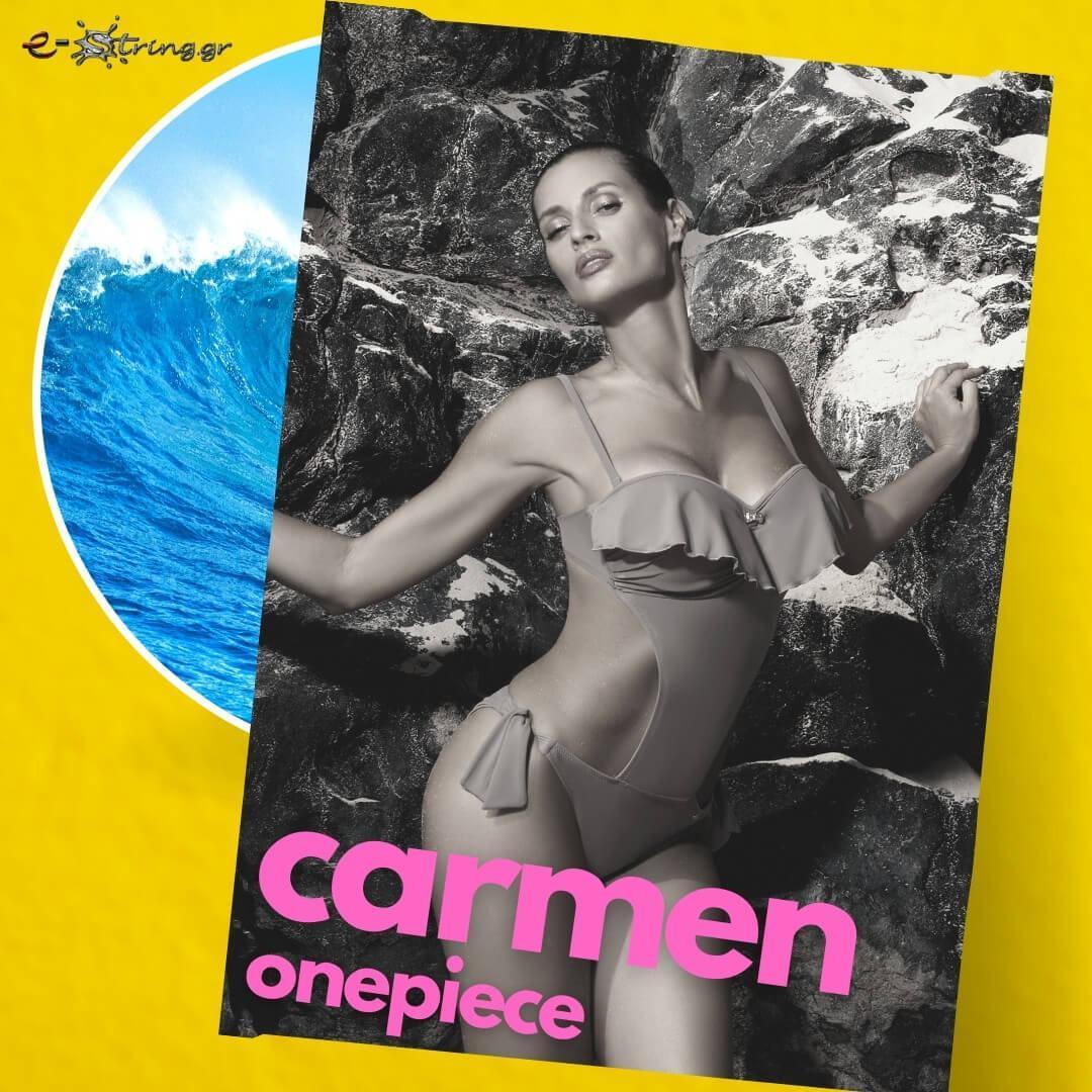 Marko - Γυναικείο Μαγιό - Ολόσωμο Carmen Χακί M-468-Kaki - E-string.gr