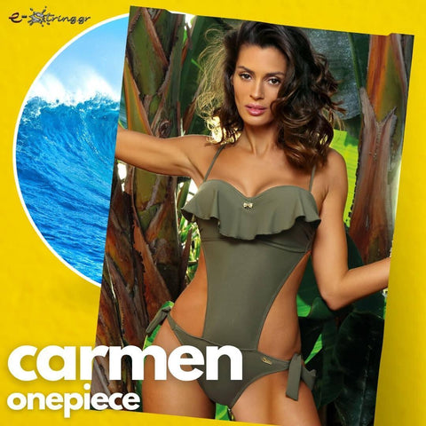 Marko - Γυναικείο Μαγιό - Ολόσωμο Carmen Χακί M-468-Kaki - E-string.gr