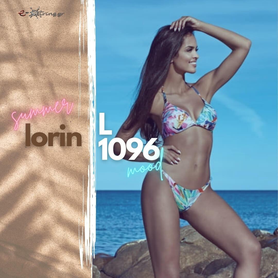 Lorin - Γυναικείο Μαγιό - Μπικίνι Lorin Φλοράλ L-1096 - E-string.gr