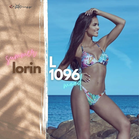Lorin - Γυναικείο Μαγιό - Μπικίνι Lorin Φλοράλ L-1096 - E-string.gr