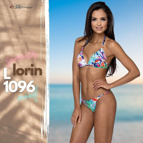 Lorin - Γυναικείο Μαγιό - Μπικίνι Lorin Φλοράλ L-1096 - E-string.gr
