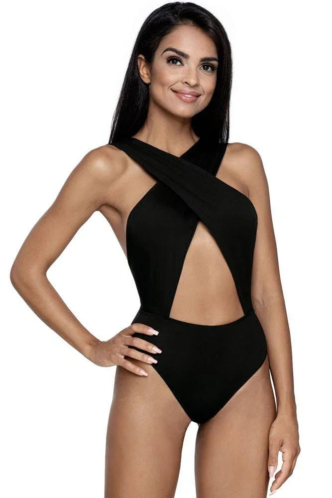 Lorin - Γυναικείο Μαγιό - Ολόσωμο Lorin Μαύρο L-4372 - E-string.gr