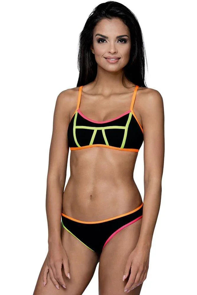 Lorin - Γυναικείο Μαγιό - Μπικίνι Lorin Μαύρο L-5125 - E-string.gr