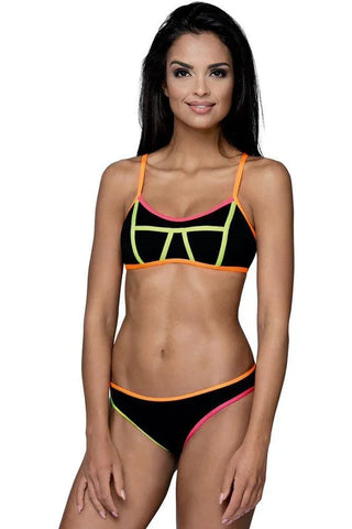Lorin - Γυναικείο Μαγιό - Μπικίνι Lorin Μαύρο L-5125 - E-string.gr