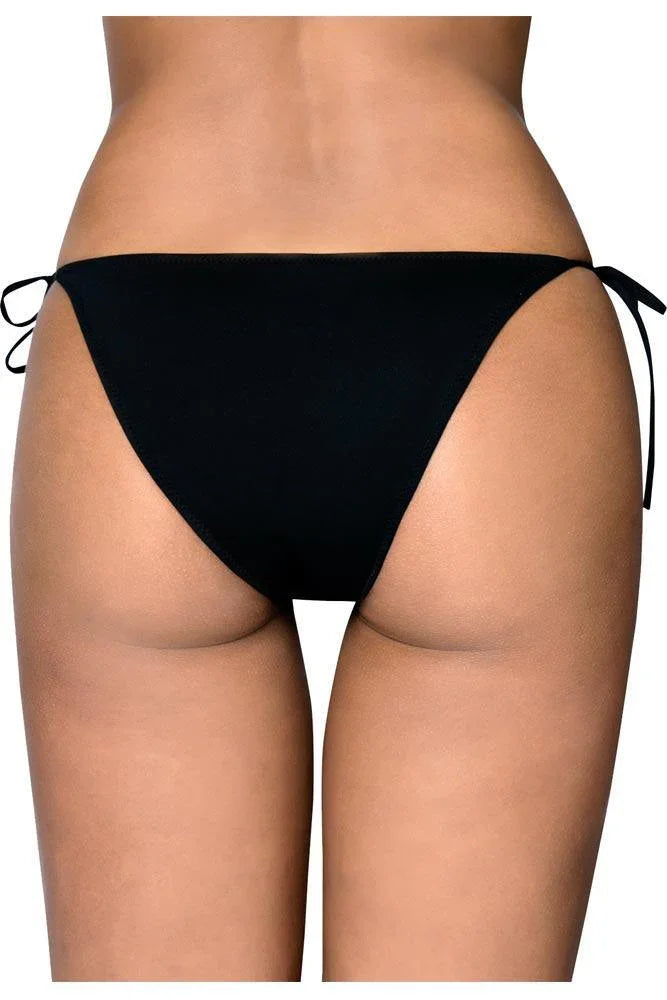 Lorin - Γυναικείο Μαγιό Δετό - Lorin Μαύρο L-8017 - E-string.gr