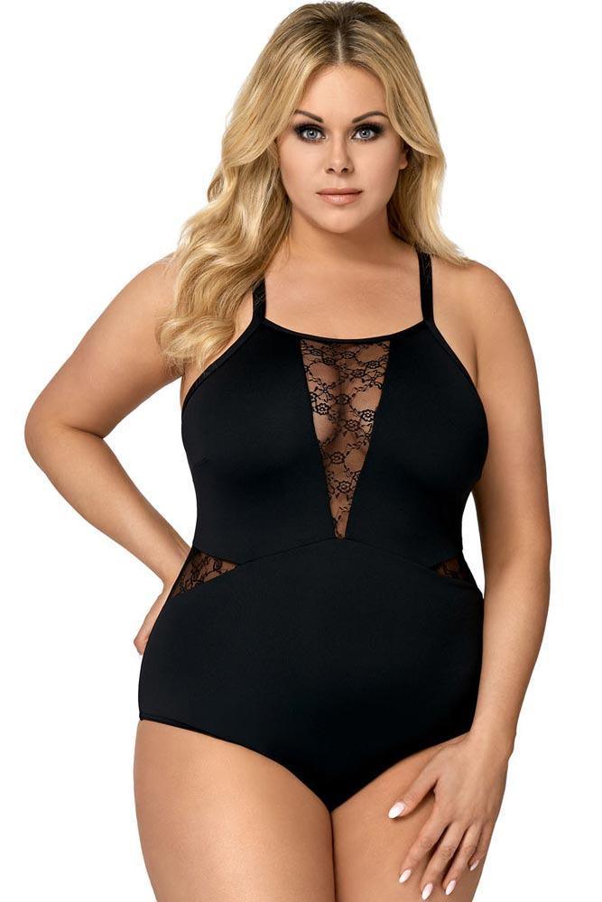 Lorin - Γυναικείο Μαγιό - Ολόσωμο Lorin Μαύρο L-4273 - E-string.gr