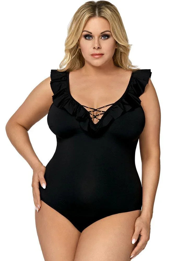 Lorin - Γυναικείο Μαγιό - Ολόσωμο Lorin Μαύρο L-4279 - E-string.gr