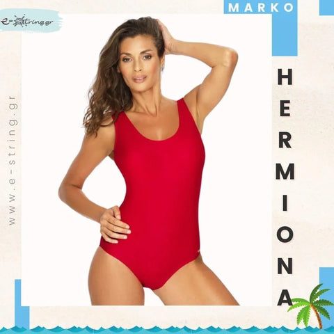 Marko - Γυναικείο Μαγιό - Ολόσωμο Hermiona Κόκκινο M-597-Red - E-string.gr