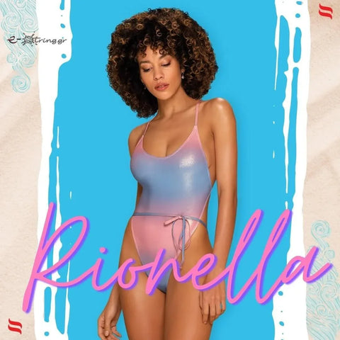 Obsessive - Γυναικείο Μαγιό - Ολόσωμο Obsessive Rionella Γαλάζιο Ροζ OB6261 - E-string.gr