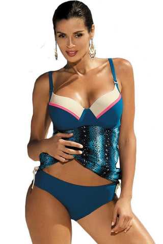 Marko - Γυναικείο Μαγιό - Tankini Amelia Naviglio M-409 - E-string.gr