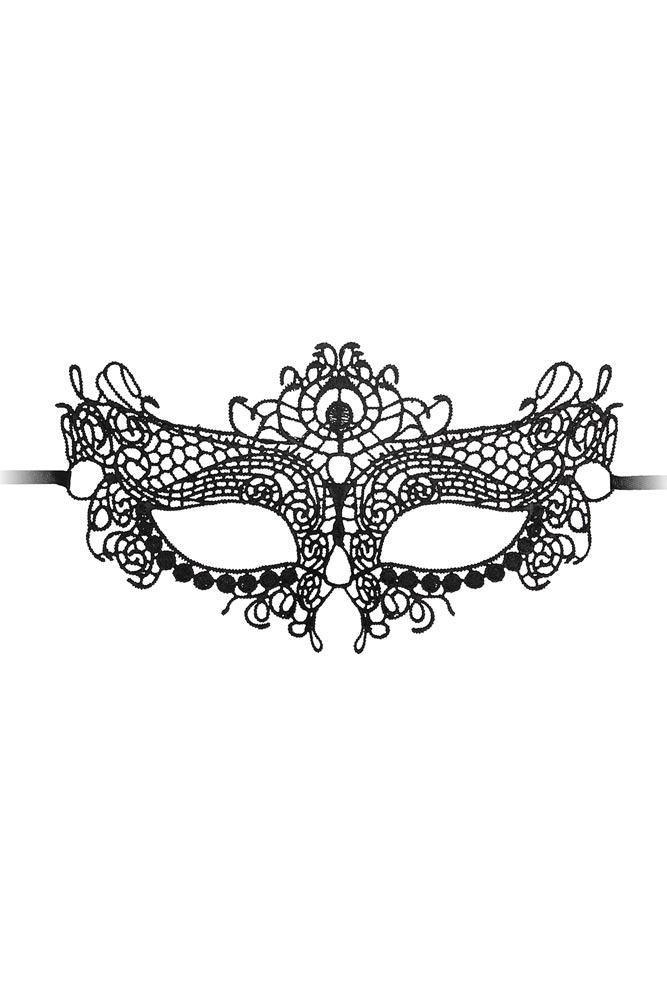 Ouch! - Μάσκα - Ouch Queen Mask Μαύρη EX15062 - E-string.gr