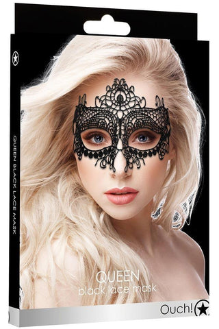 Ouch! - Μάσκα - Ouch Queen Mask Μαύρη EX15062 - E-string.gr
