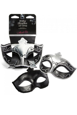 BIJOUX INDISCRETS - Μάσκες - Fifty Shades of Grey Set 2 τεμαχίων Μαύρη Ασημί 5100998 - E-string.gr