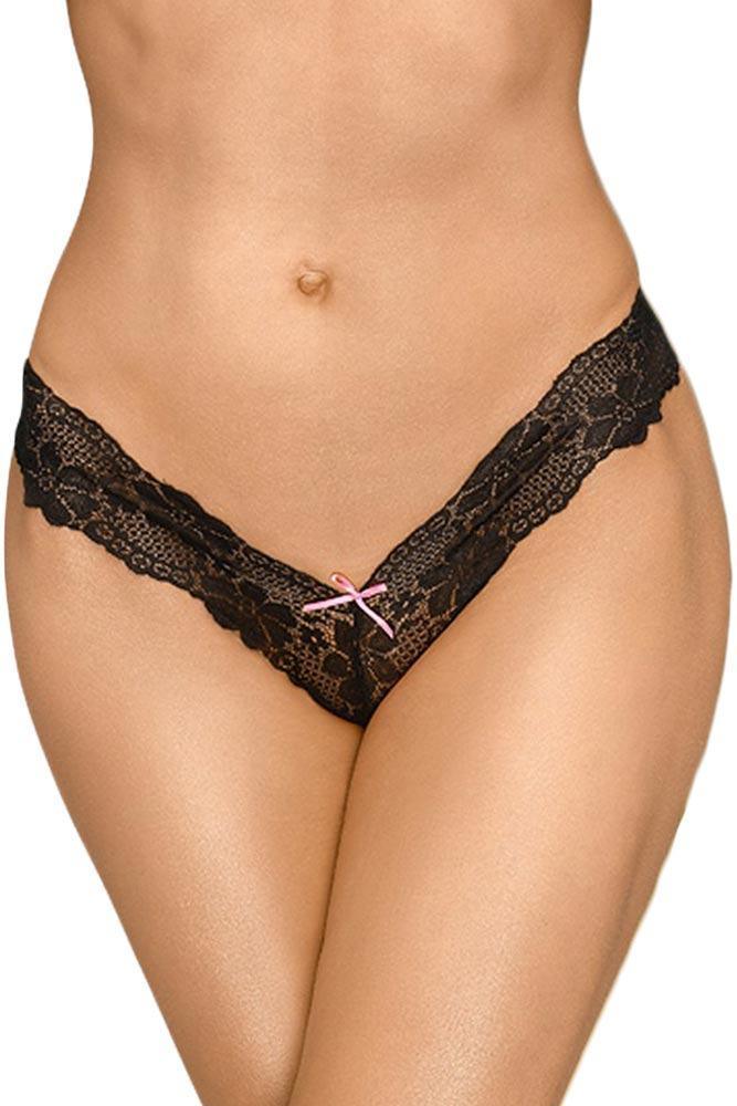Penthouse - Γυναικείο Εσώρουχο - Penthouse Dangerous Darling Thong Μαύρο PH20755 - E-string.gr