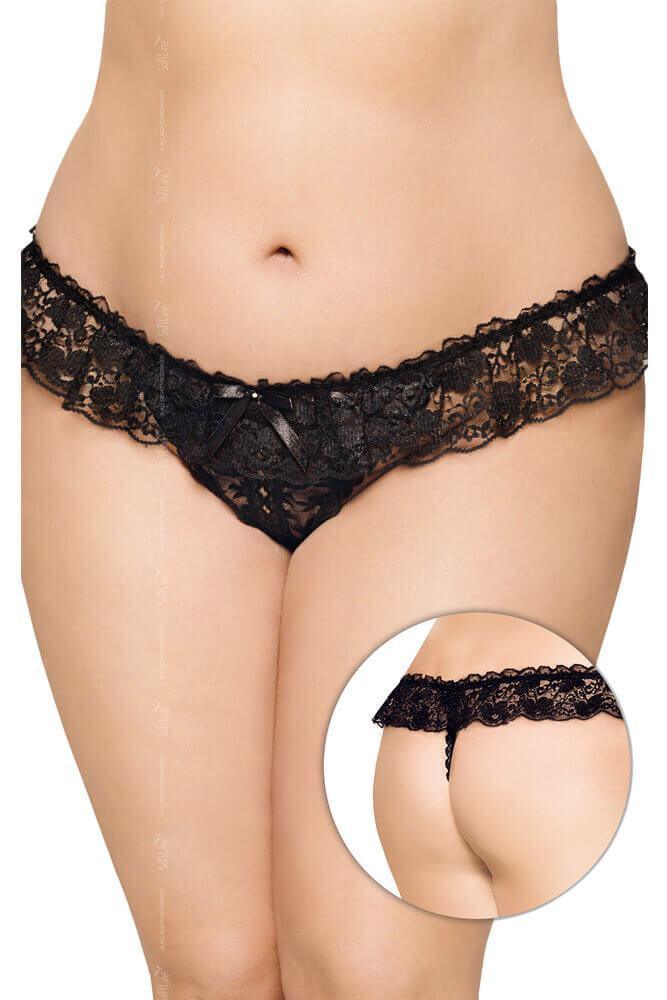Softland - Γυναικείο εσώρουχο μεγάλο μέγεθος - Black Passion SFL2432-B - E-string.gr