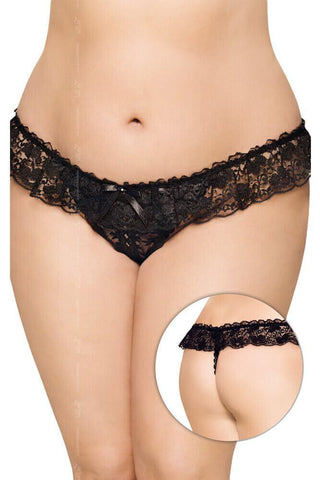 Softland - Γυναικείο εσώρουχο μεγάλο μέγεθος - Black Passion SFL2432-B - E-string.gr