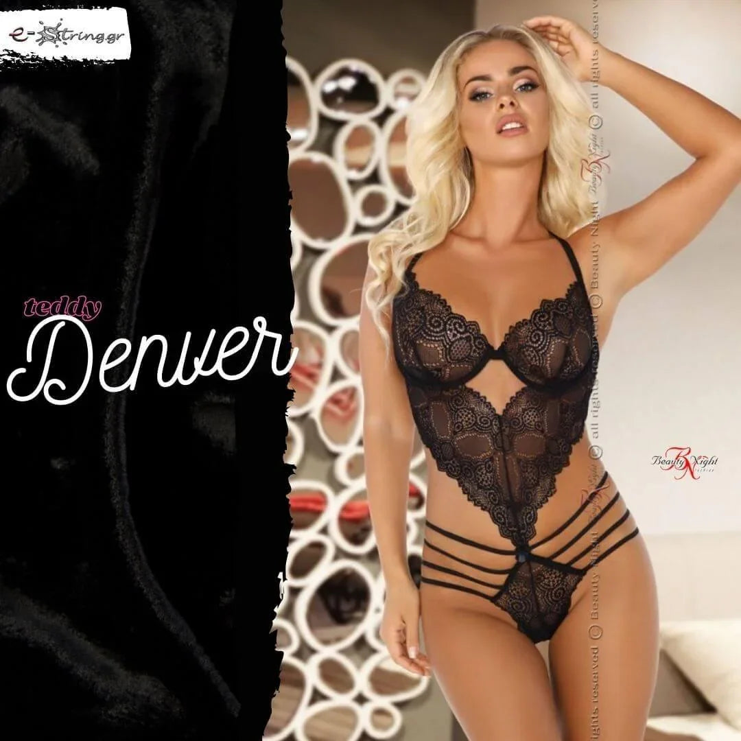 Beauty Night - Γυναικείο Κορμάκι - Beauty Night Denver Μαύρο BN10368 - E-string.gr