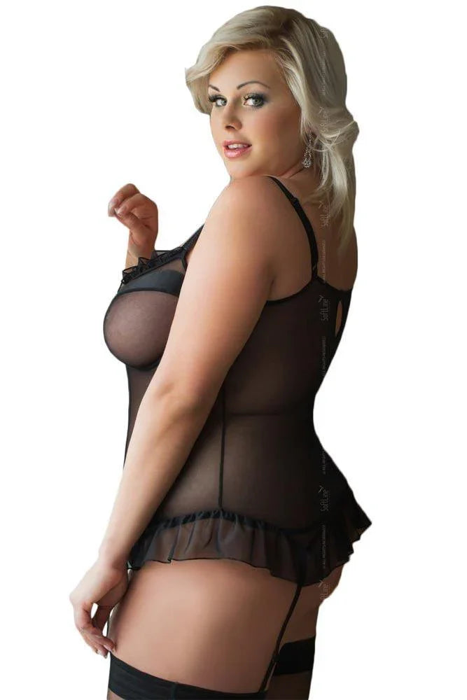 Softland - Γυναικείος Κορσές Margaret - Softline Margaret Black SFL1812-Black - E-string.gr