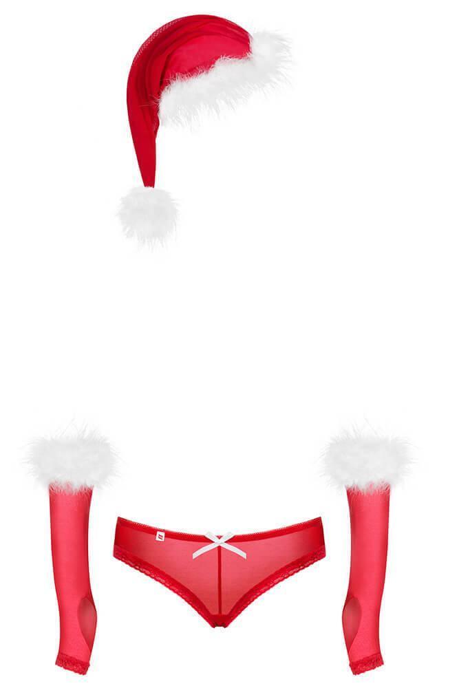 Obsessive - Γυναικεία στολή - OBSESSIVE CHRISTMAS COSTUME MERRILY SET OB10082 - E-string.gr