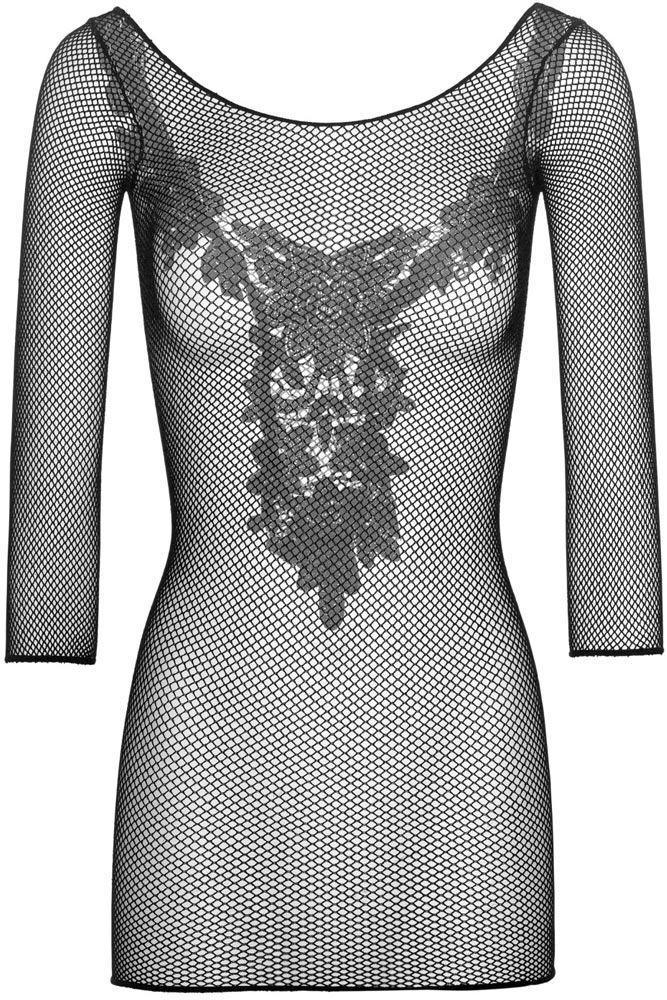 Leg Avenue - Μίνι Φορεματάκι - Leg Avenue Mini dress with lace applique Μαύρο LG86609 - E-string.gr