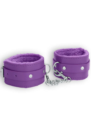 Ouch! - Χειροπέδες - Leather Handcuffs Μωβ S4F03805 - E-string.gr