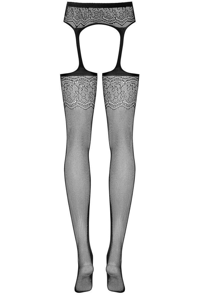 Obsessive - Καλσόν-ζαρτιέρα - Garter stockings S207 Black - E-string.gr