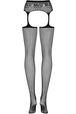 Obsessive - Καλσόν-ζαρτιέρα - Garter stockings S307 Black - E-string.gr