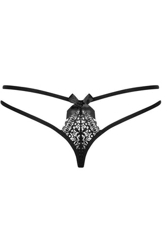Obsessive - Γυναικείο Εσώρουχο - Obsessive Intensa Double thong Μαύρο OB6157 - E-string.gr