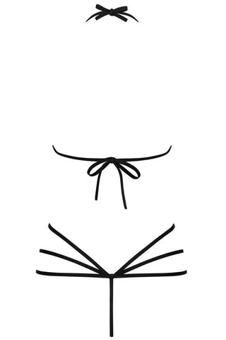 Obsessive - Γυναικείο κορμάκι - Body Slave Black - E-string.gr