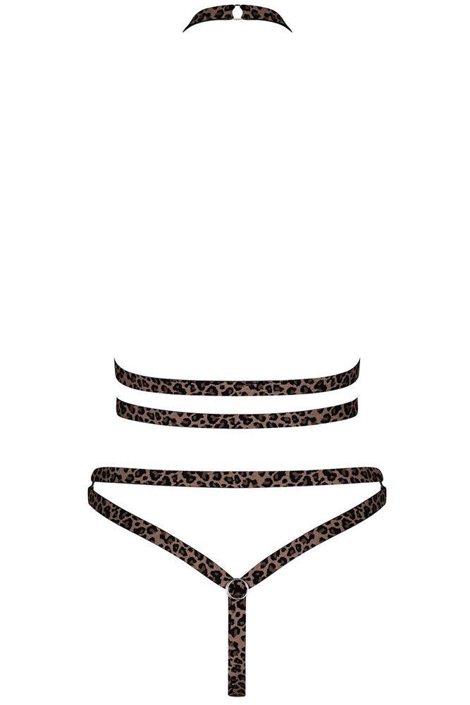 Obsessive - Γυναικείο σετ εσωρούχων - Obsessive Tigrita 2-pcs set Λεοπαρ OB2361 - E-string.gr