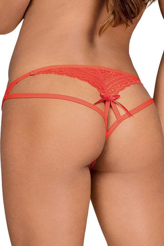Obsessive - Γυναικείο Εσώρουχο - Obsessive Picantina thong Ντοματί OB7558 - E-string.gr