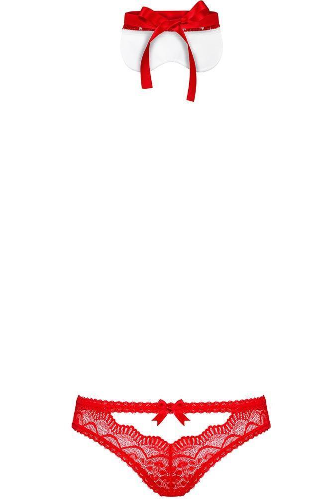 Obsessive - Γυναικείο σετ εσωρούχων - Obsessive 822-SEA-3 2 pcs Set Κόκκινο OB5395 - E-string.gr