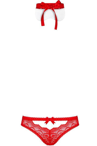 Obsessive - Γυναικείο σετ εσωρούχων - Obsessive 822-SEA-3 2 pcs Set Κόκκινο OB5395 - E-string.gr