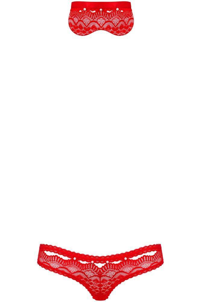 Obsessive - Γυναικείο σετ εσωρούχων - Obsessive 822-SEA-3 2 pcs Set Κόκκινο OB5395 - E-string.gr