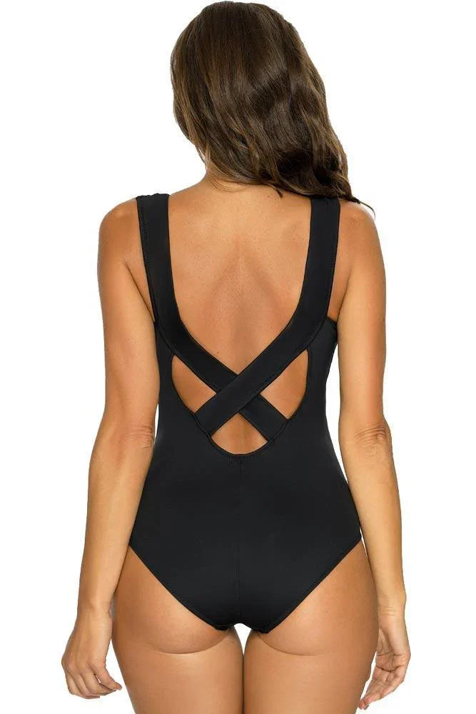 Marko - Γυναικείο Μαγιό - Ολόσωμο Hermiona Μαύρο M-597-Black - E-string.gr