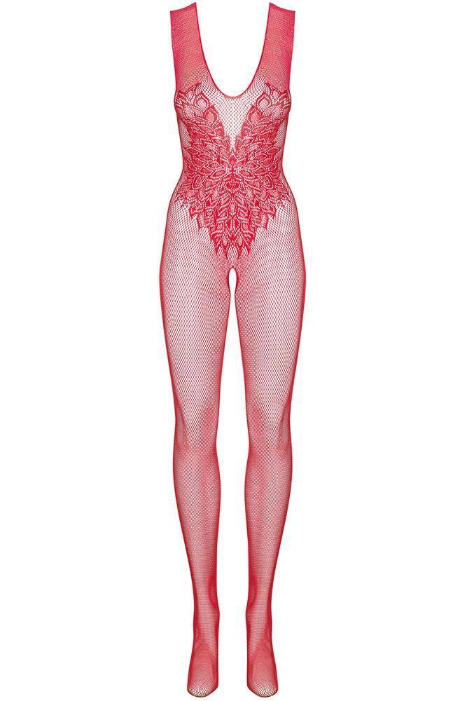 Obsessive - Ολόσωμο καλσόν Αυτοκινήτου - Bodystocking N112 XXL κόκκινο OB3030 - E-string.gr