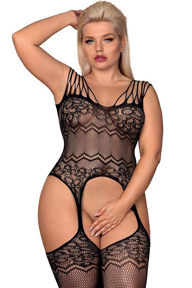 Obsessive - Ολόσωμο Καλσόν- Bodystocking G317 Μαύρο OB2775 - E-string.gr