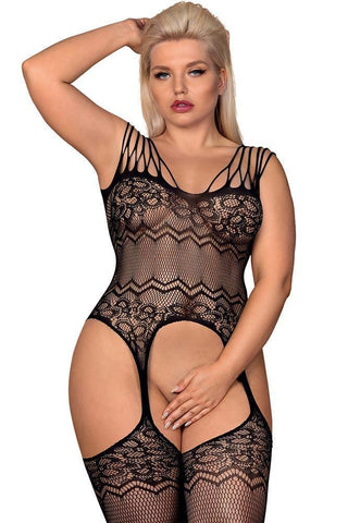 Obsessive - Ολόσωμο Καλσόν- Bodystocking G317 Μαύρο OB2775 - E-string.gr