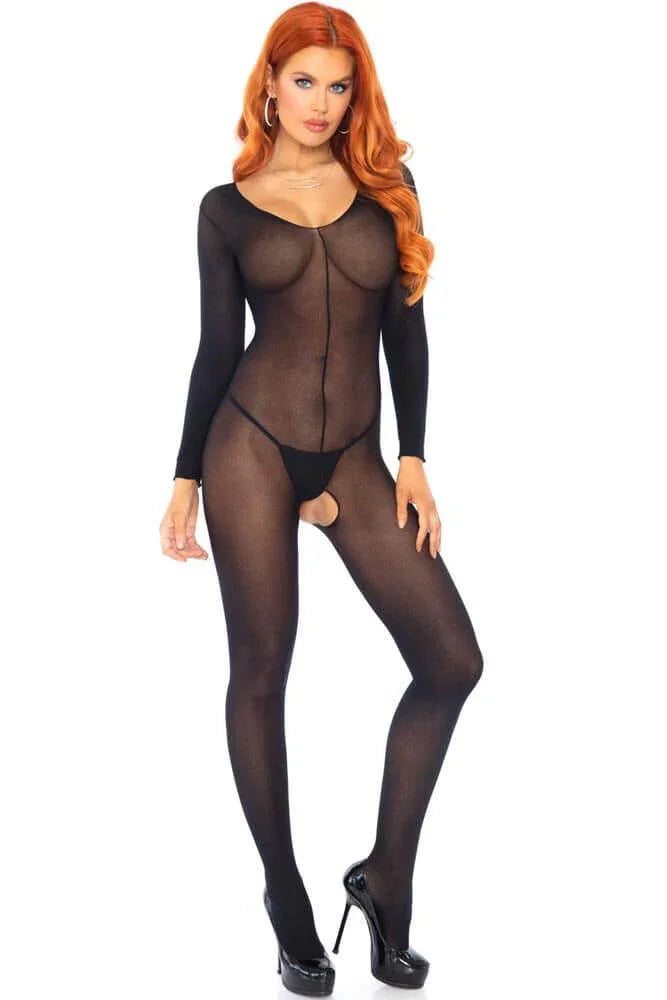 Leg Avenue - Ολόσωμο Καλσόν Αυτοκινήτου - Leg Avenue Μαύρο LG8297-Black - E-string.gr
