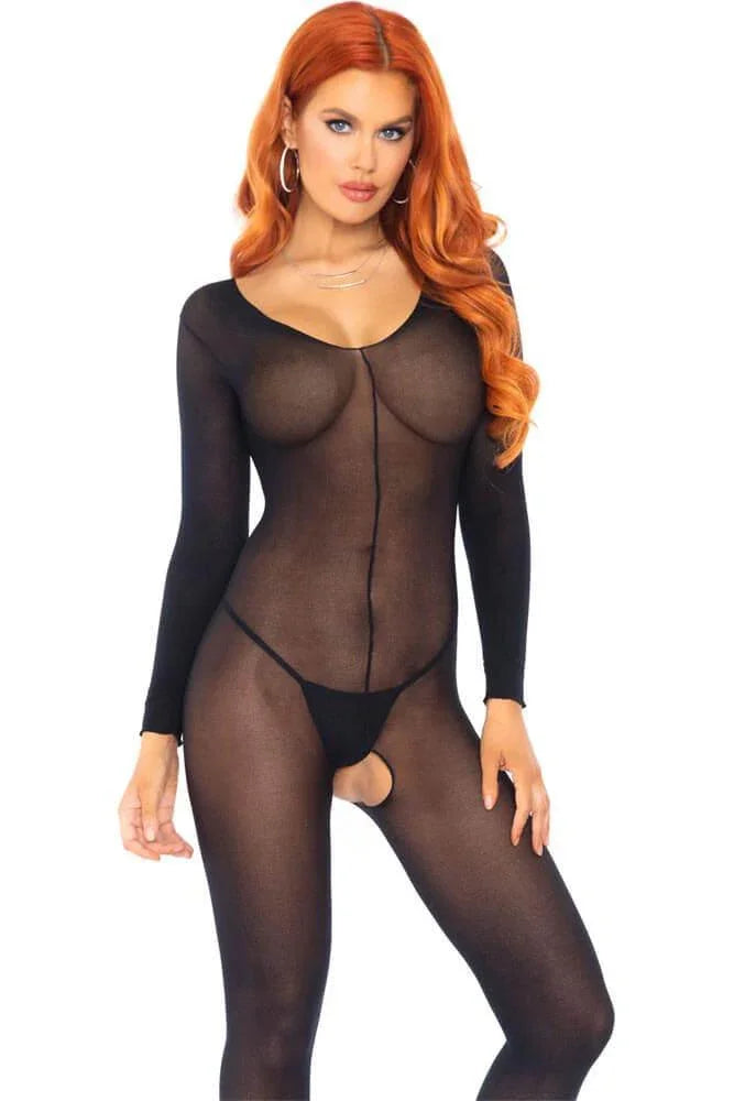 Leg Avenue - Ολόσωμο Καλσόν Αυτοκινήτου - Leg Avenue Μαύρο LG8297-Black - E-string.gr