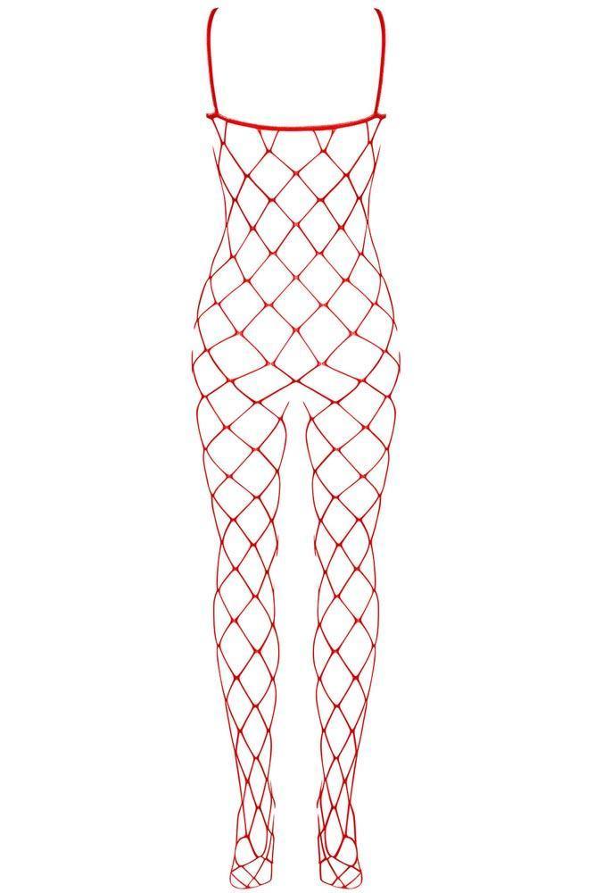 Obsessive - Ολόσωμο καλσόν Αυτοκινήτου - Bodystocking N102 Κόκκινο OB1234 - E-string.gr